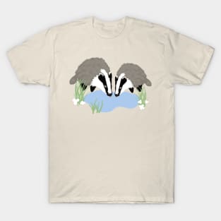 Badgers in the lake T-Shirt